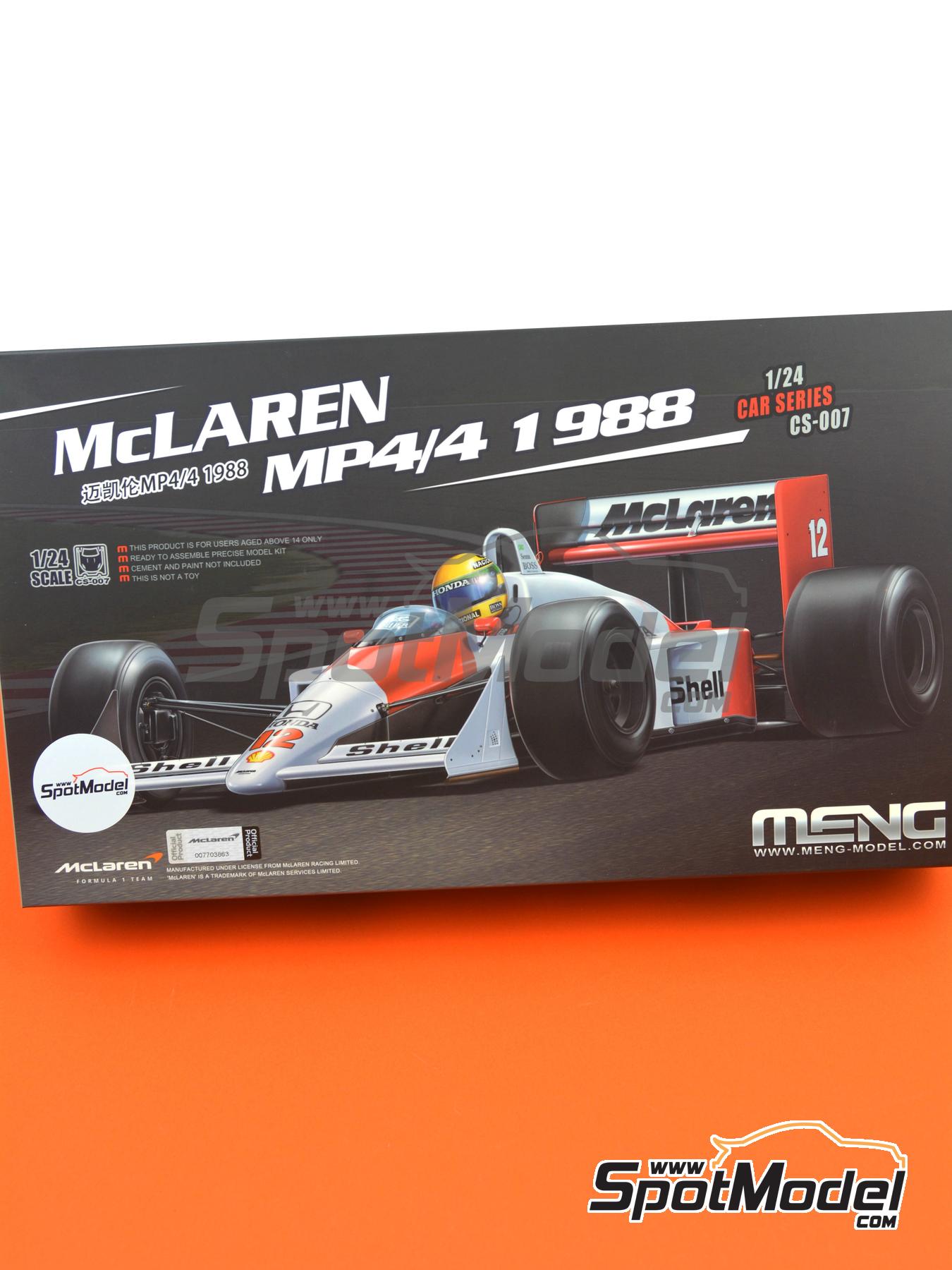 Meng Model CS-007: Car scale model kit 1/24 scale - McLaren